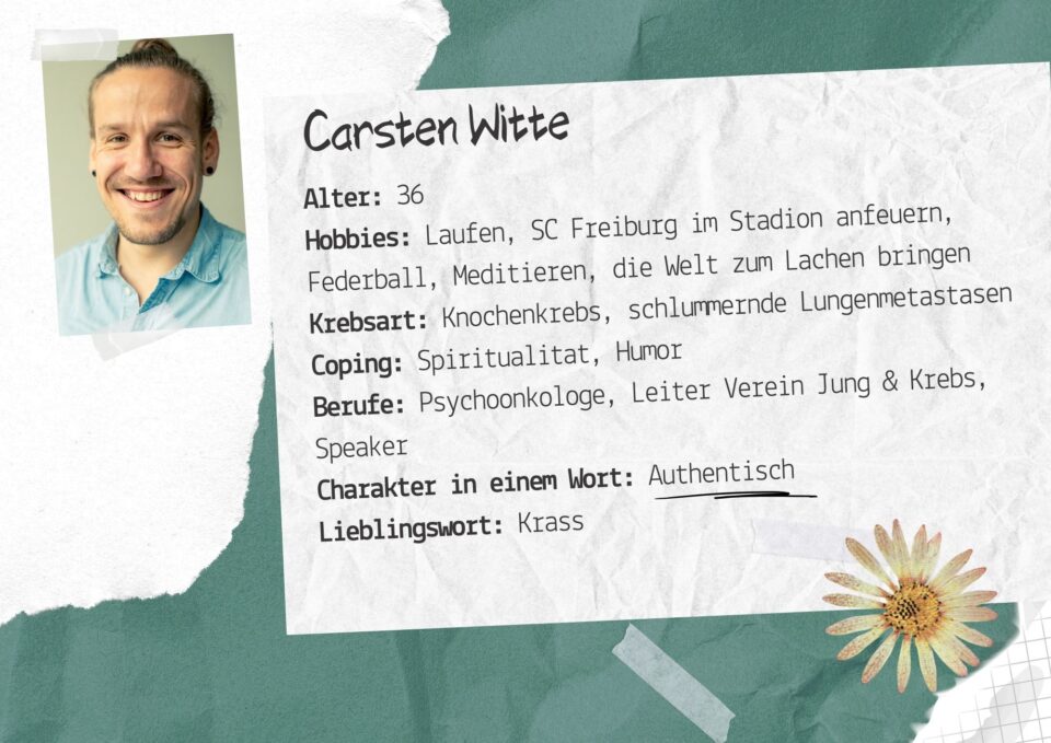Before After Cancer Sinneswandel Portraet Carsten