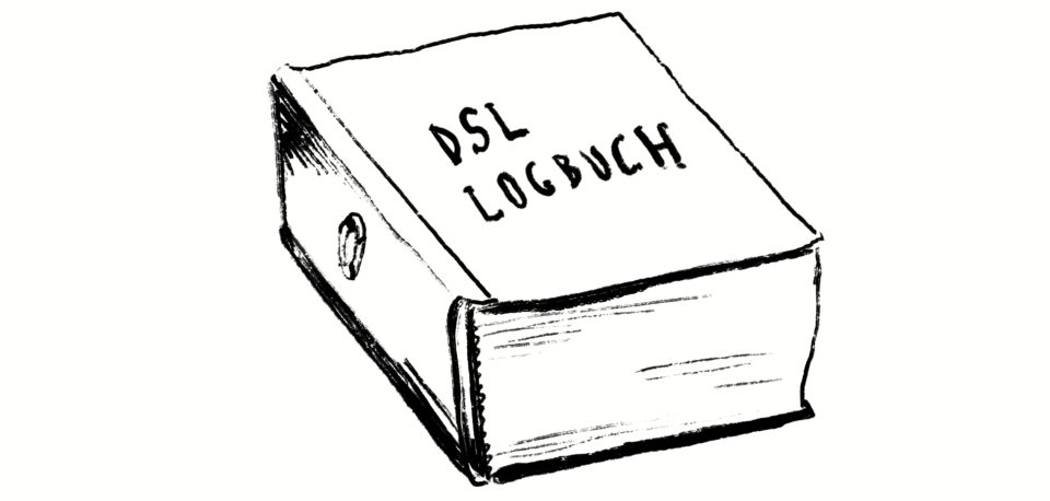 Zeichnung sw Buch Dsl Kodex