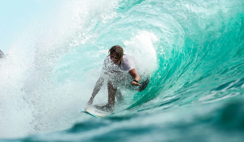 Surfer in Welle